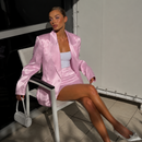 Conjunto Satin Power Pink