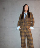 Blazer de Lã Xadrez Kendel