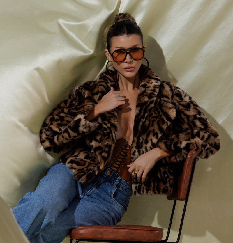 OverSize Animal Print Lendy Blazer