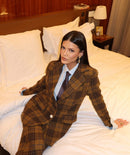 Blazer de Lã Xadrez Kendel