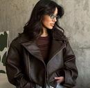 Jaqueta de Couro Geslyn