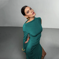 Samire Long Slit Dress