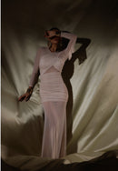 Vestido Longo com Transparência Ciara