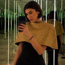 Top Cropped Capa Metalizada