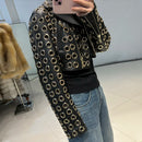 Jaqueta Biker Cropped