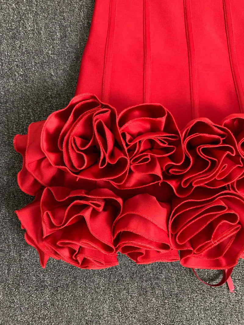 Vestido Rosso Fiore