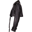 Jaqueta Cropped Croco Avant-Garde