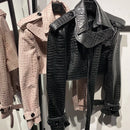 Jaqueta Cropped Croco Avant-Garde