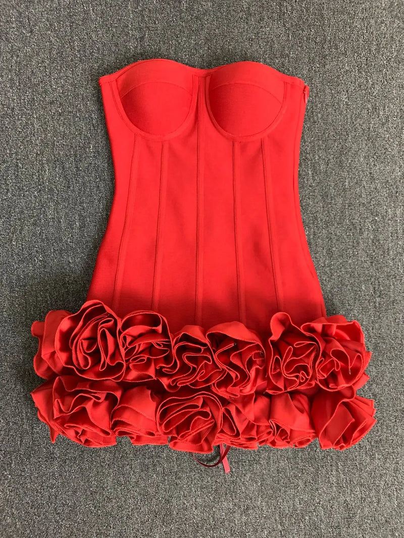 Vestido Rosso Fiore