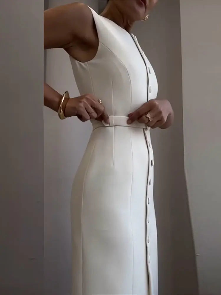 Vestido Reto Midi Faryn