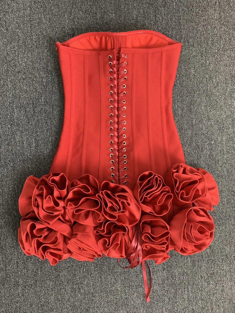 Vestido Rosso Fiore