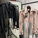 Jaqueta Cropped Croco Avant-Garde