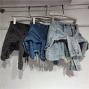 Shorts Saia Denim Fusion: Design Jaqueta Amarrada