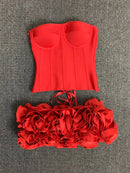 Vestido Rosso Fiore