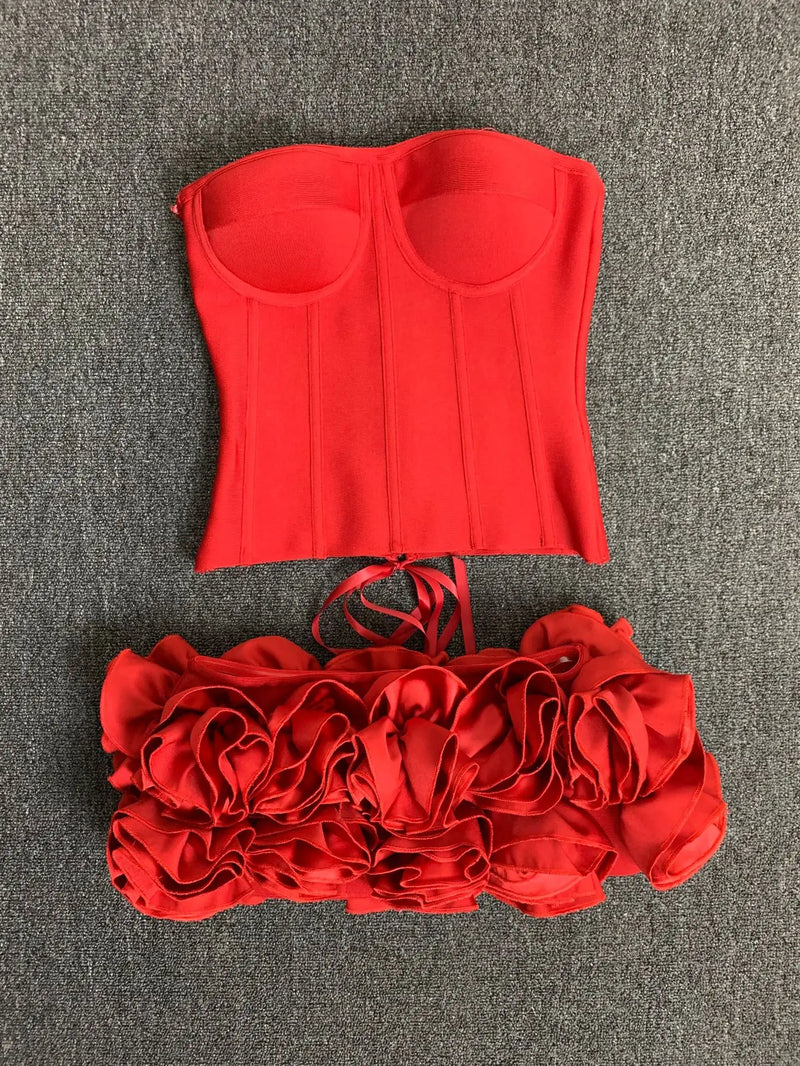 Vestido Rosso Fiore