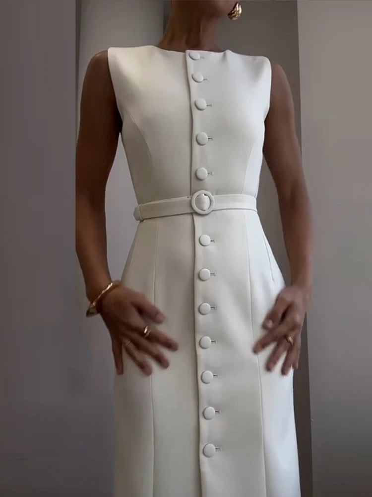 Vestido Reto Midi Faryn