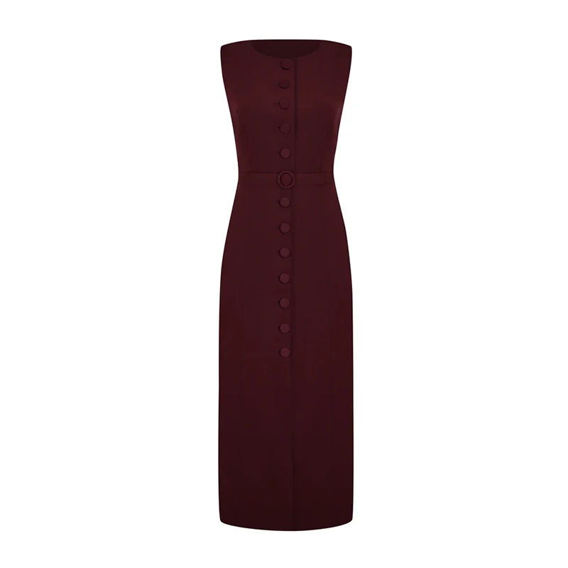 Vestido Reto Midi Faryn