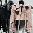 Jaqueta Cropped Croco Avant-Garde