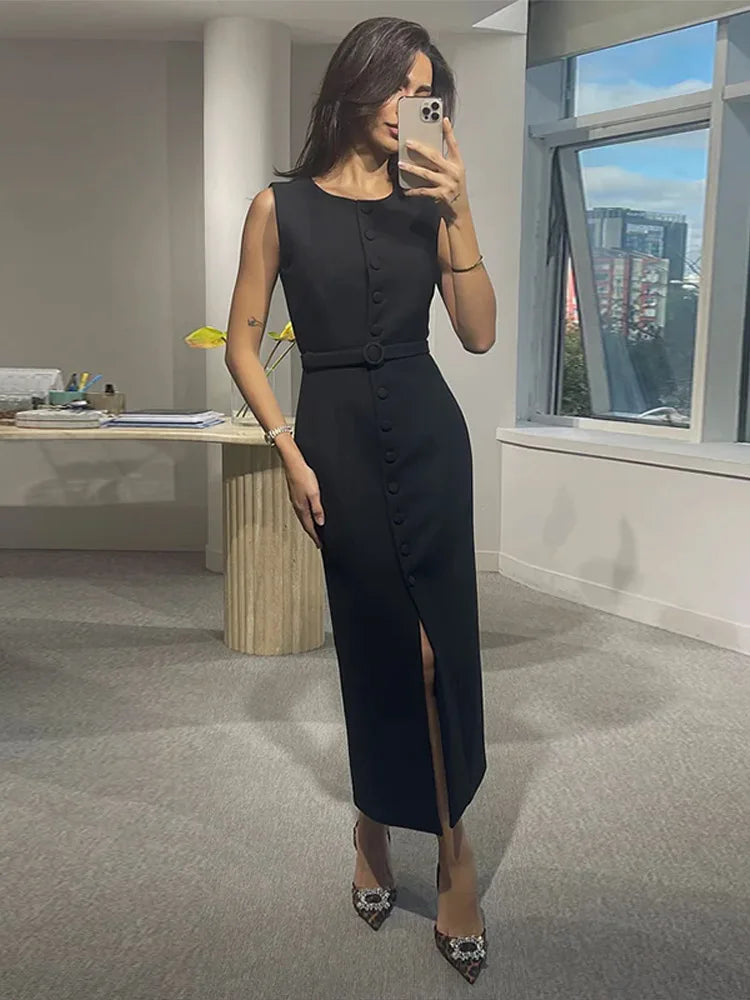 Vestido Reto Midi Faryn