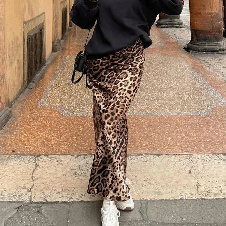 Leopard Midi Skirt