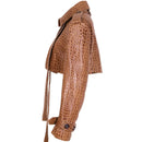 Jaqueta Cropped Croco Avant-Garde