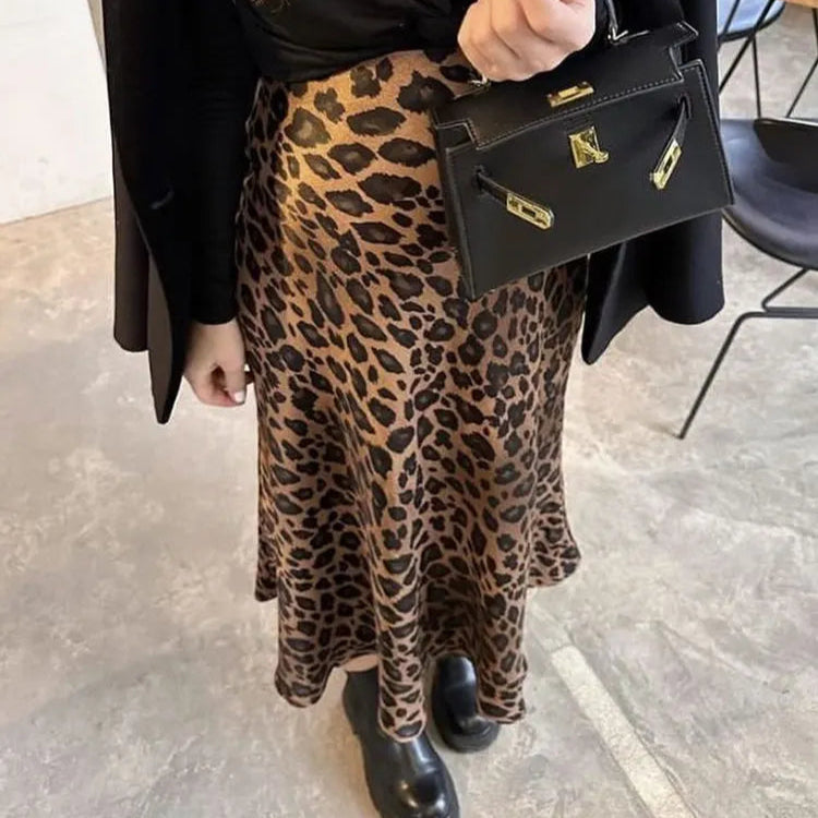 Leopard Midi Skirt