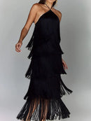Vestido Fringe Eleganza