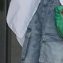 Bermuda Jeans Cargo Wide