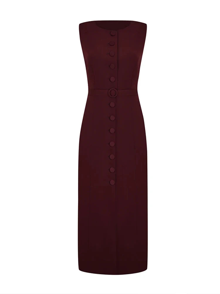 Vestido Reto Midi Faryn