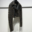 Jaqueta Biker Cropped